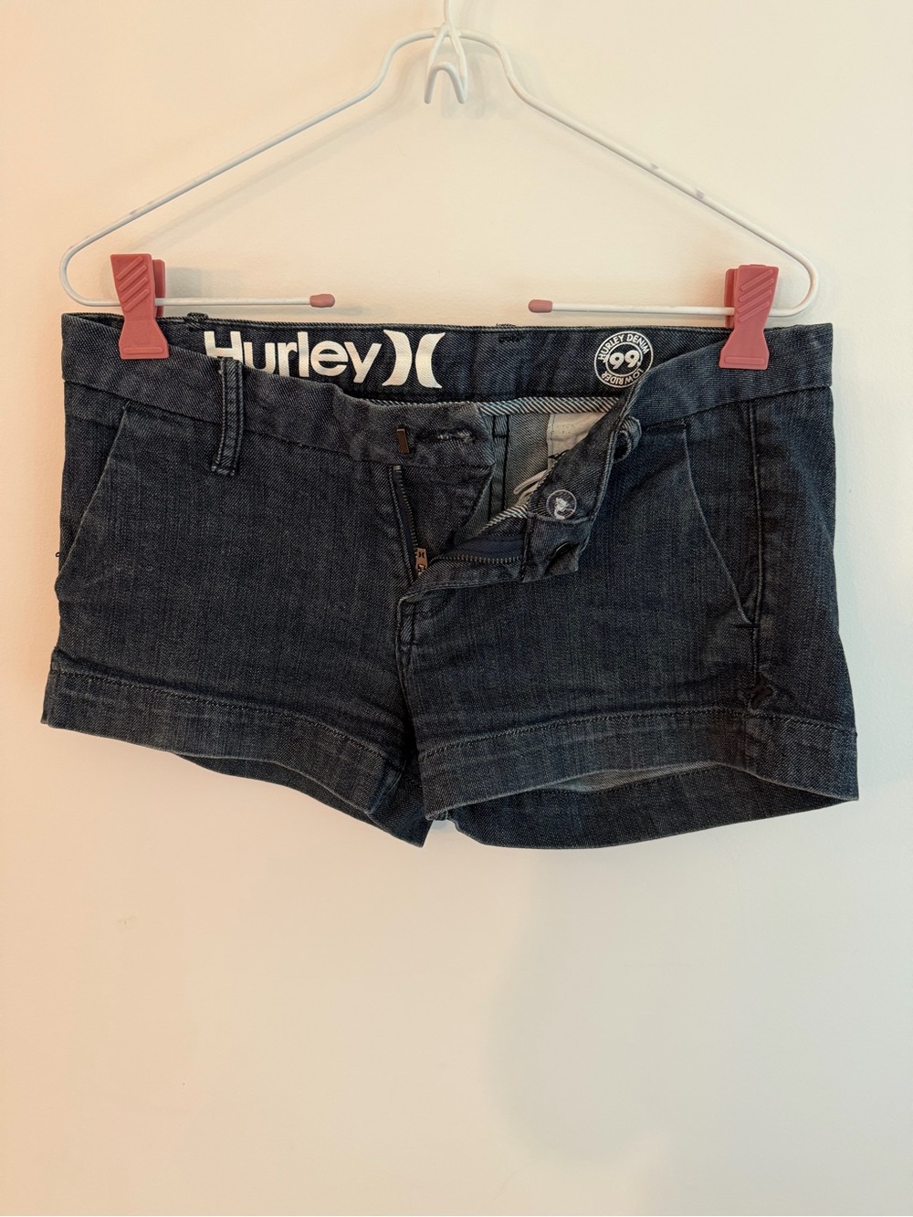Hurley Dark Blue Denim Jean Shorts